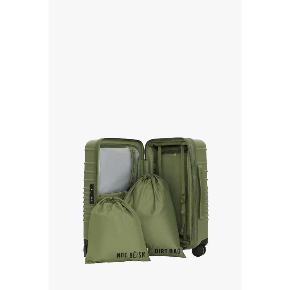 NWT Beis Olive Green Carry On 21 Inch Roller Spinner Suitcase Luggage - Picture 4 of 7